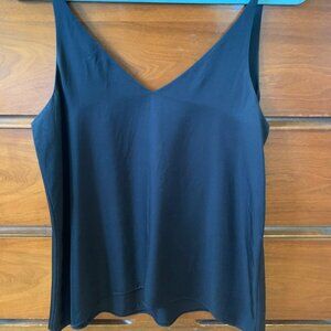 Grana black silk camisole